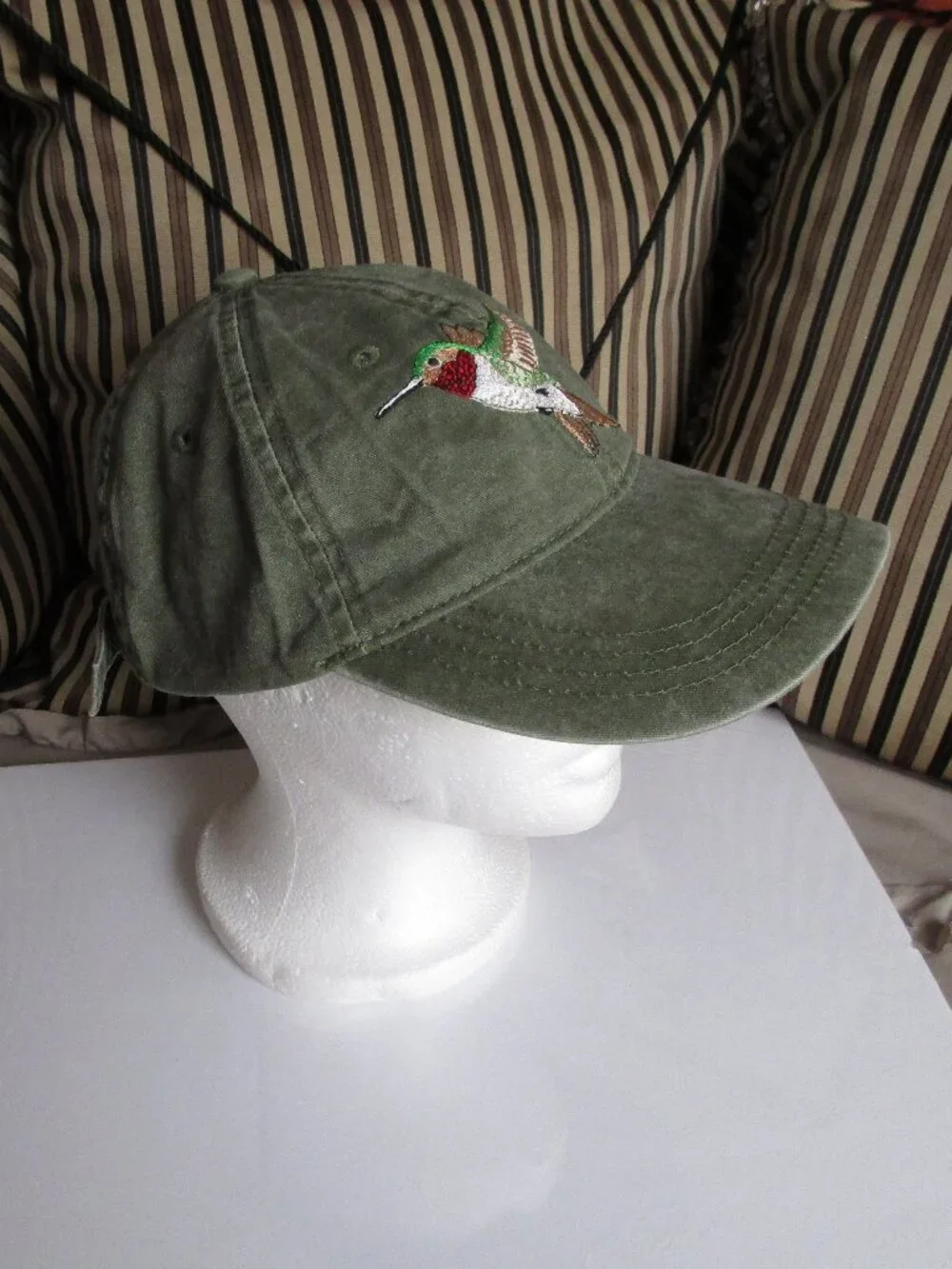 embroidered cotton ball cap